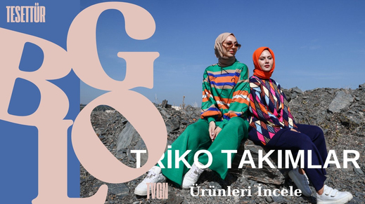 Triko Takım, Triko Elbise ve Tunik Modelleri Tesettür Vagonu’nda