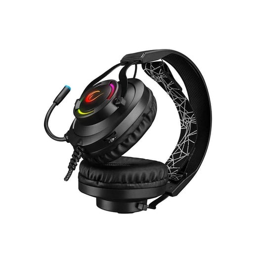 Rampage RM-K18 DOUBLE PS4 / PC Siyah Usb 7.1 RGB Ledli Gaming Oyuncu Mikrofonlu Kulaklık