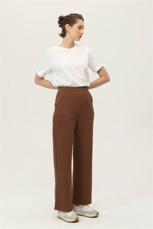 Düz Kesim Sweatshirt Pantolon