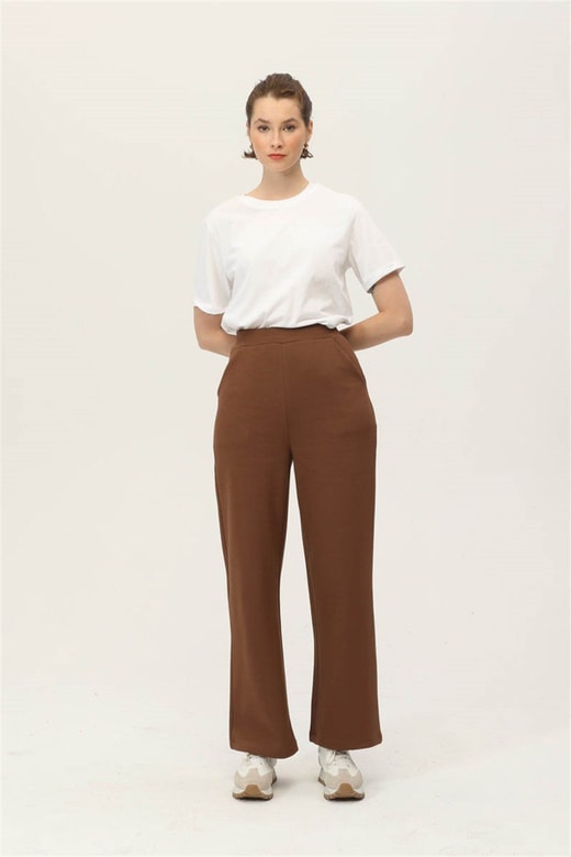 Düz Kesim Sweatshirt Pantolon