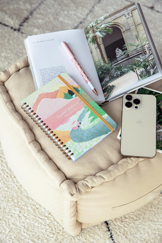 12,5 x 18 cm Spiralli Sert Kapak Lastikli Seyahat Defteri - Manzara