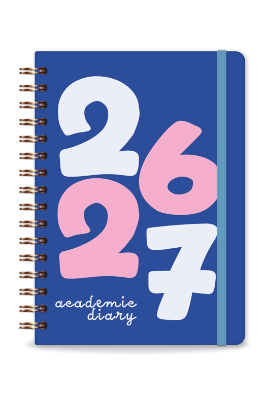 2026-2027 A5 Spiralli Renkli Akademik Ajanda 16 Aylık Motivasyon Sayfalı - 26-27