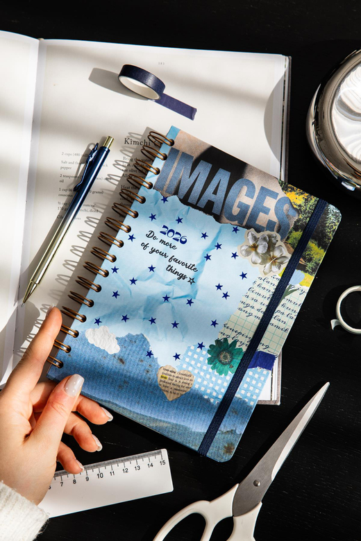 2026 A5 Spiralli Haftalık Ajanda 12 Aylık - Kolaj