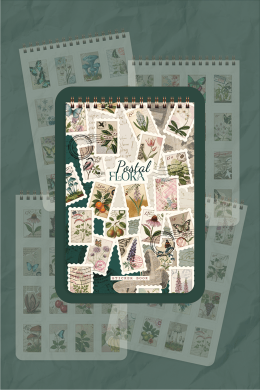 A5 18 Yaprak Pul Etiket Defteri 288 Adet Pul Etiket Seti