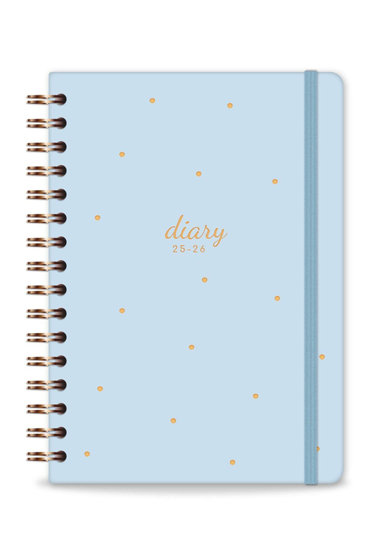 2025-2026 A5 Spiralli 16 Aylık Akademik Ajanda - Mavi