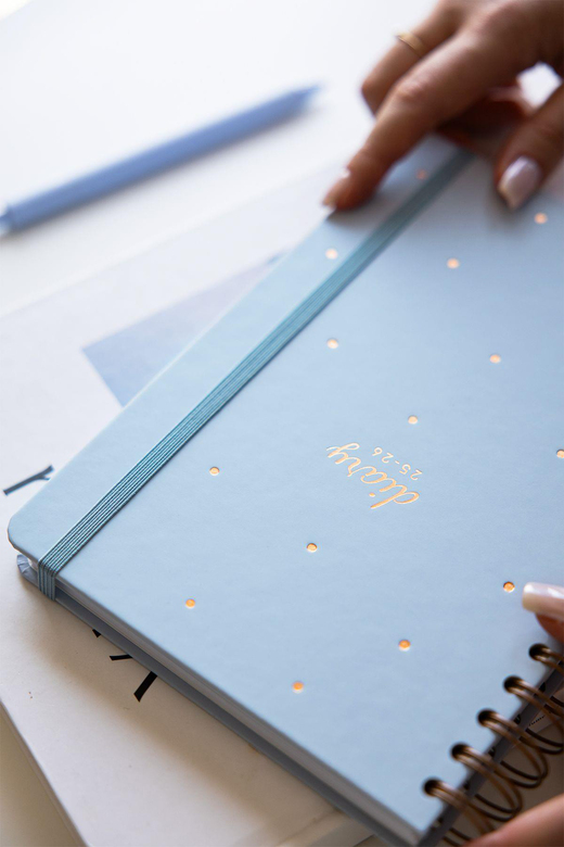 2025-2026 A5 Spiralli 16 Aylık Akademik Ajanda - Mavi