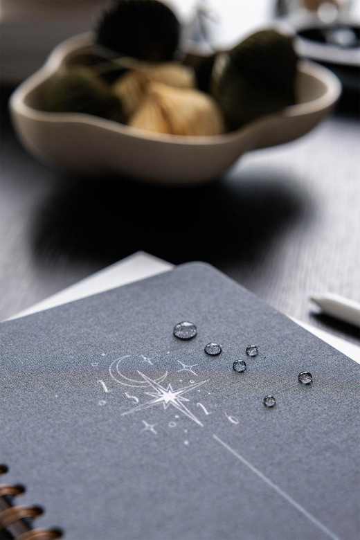 2025-2026 A5 Spiralli Renkli Akademik Ajanda Kir ve Suya Dayanıklı Sert Kapak - Füme