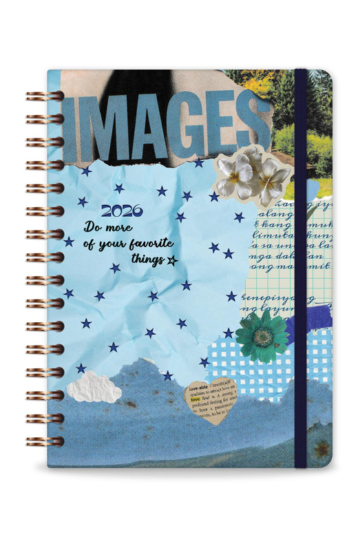 2026 A5 Spiralli Haftalık Ajanda 12 Aylık - Kolaj