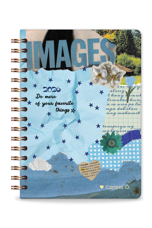 2026 A5 Spiralli Haftalık Ajanda 12 Aylık - Kolaj