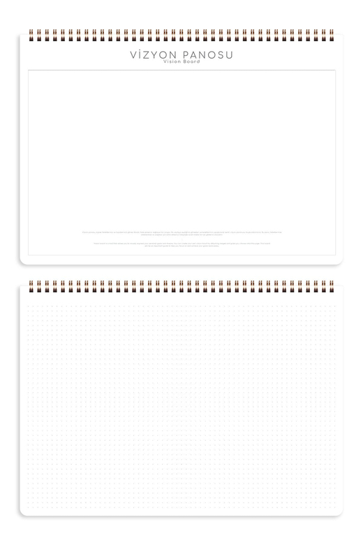 2027 Haftalık Spiralli Masaüstü Planlayıcı 24x34 cm - Desk Planner Lacivert