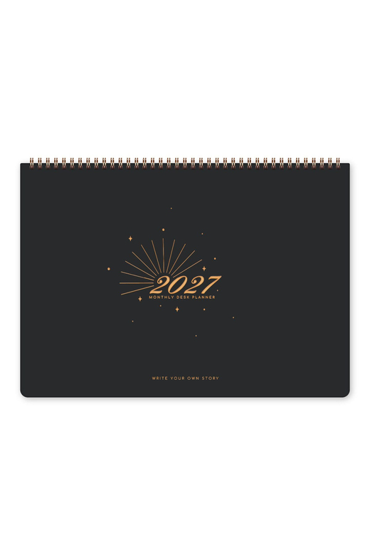 2027 Masaüstü Planlayıcı Takvim 24x34 cm - Siyah