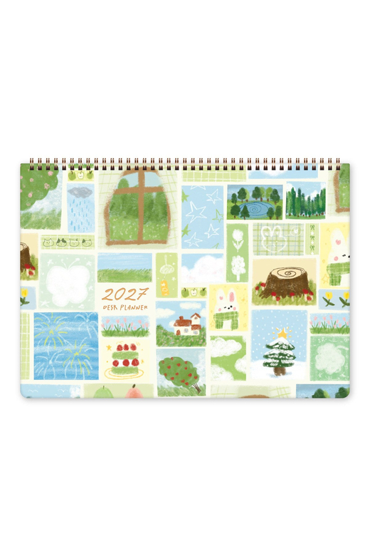 2027 Masaüstü Planlayıcı Takvim 24x34 cm - Kolaj