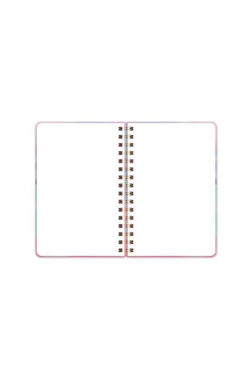 9x14 cm Sert Kapak Spiralli Düz-Çizgisiz 4’lü Cep Not Defteri Seti - Kurdele