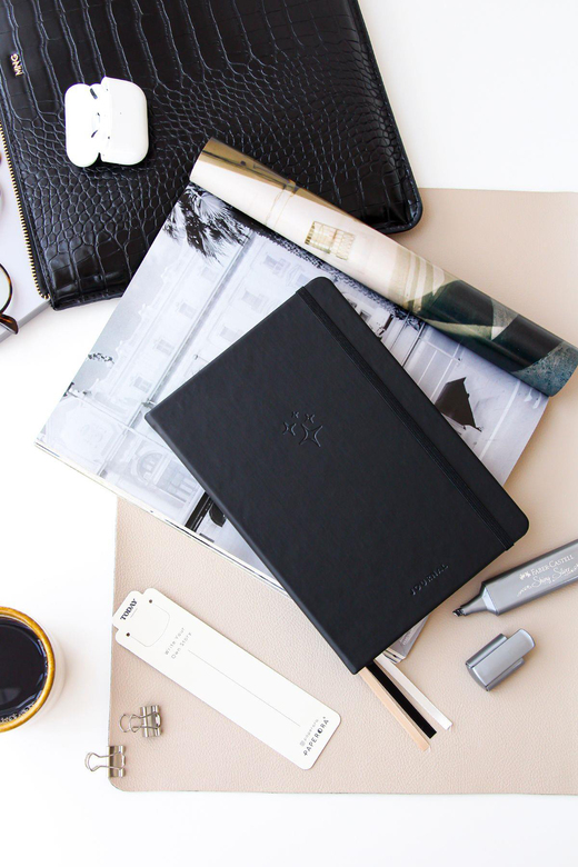 A5 Bullet Journal Noktalı Defter 140 gr. 80 Yaprak Deep Charcoal