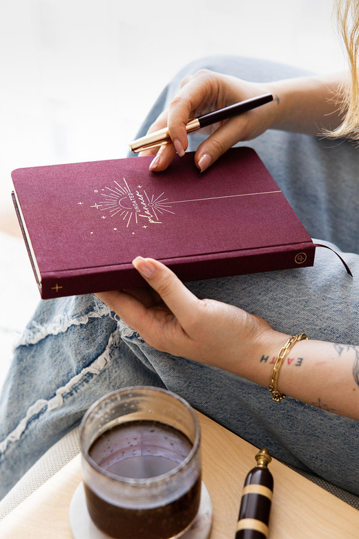 A5 Keten Süresiz Planlayıcı Ajanda Bordo