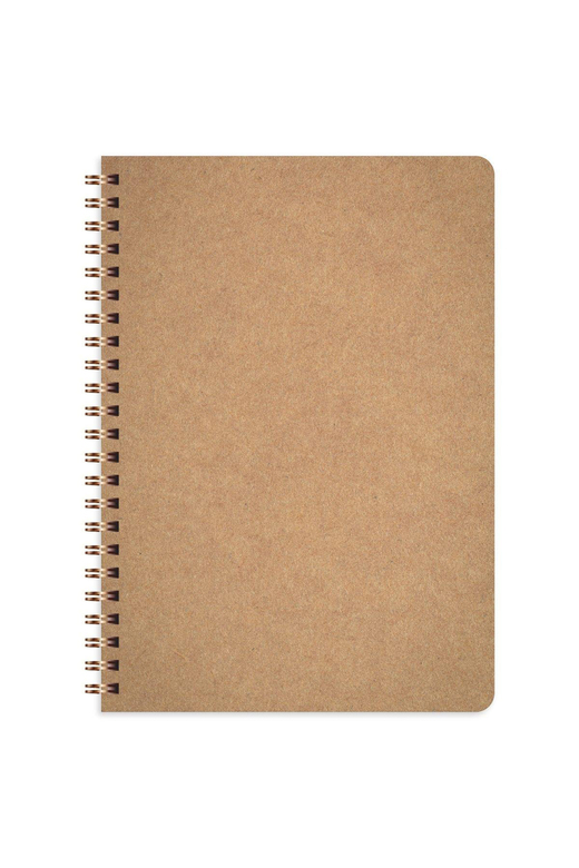 A5 Kraft Karton Kapak 70 Yaprak 110 gram Kareli Not Defteri