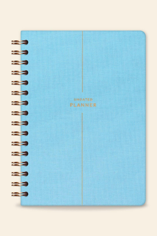 A5 Spiralli Keten Süresiz Planlayıcı Ajanda Mavi