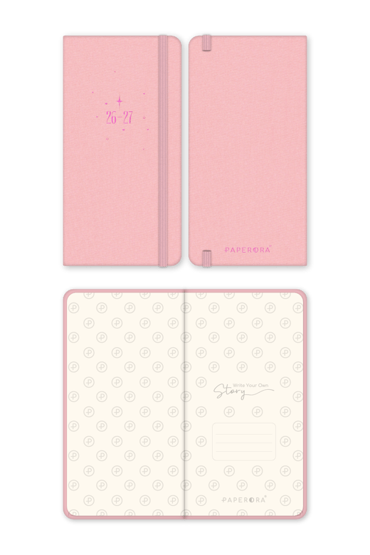 Charm Takılabilen 2026-2027 Mid-Year Akademik Cep Ajanda 9x17 cm Pembe