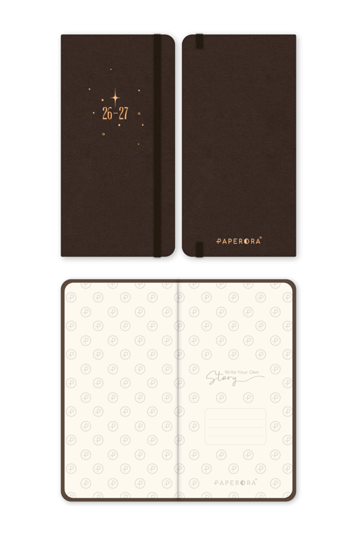 Charm Takılabilen 2026-2027 Mid-Year Akademik Cep Ajanda 9x17 cm Bej