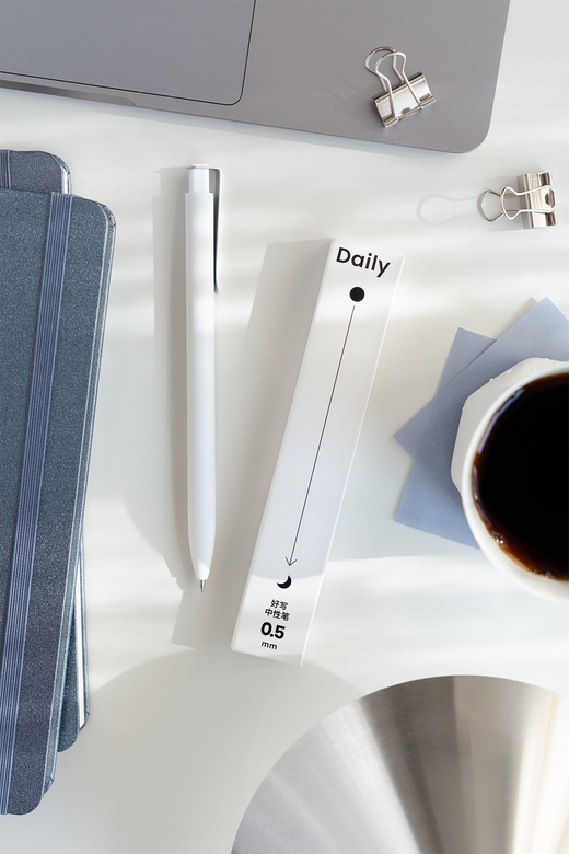 Kaco x Paperora Daily Beyaz Jel Kalem 0.5 mm (Tekli)