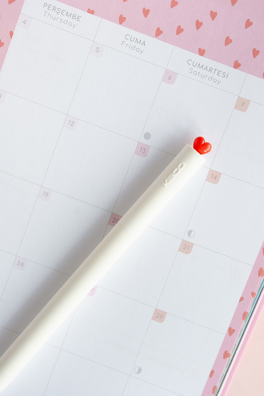 Kaco x Paperora FIRST Heart 0.5 mm Roller Kalem Seti – 2 Adet Refill ile (Beyaz Gövde Siyah Mürekkep)
