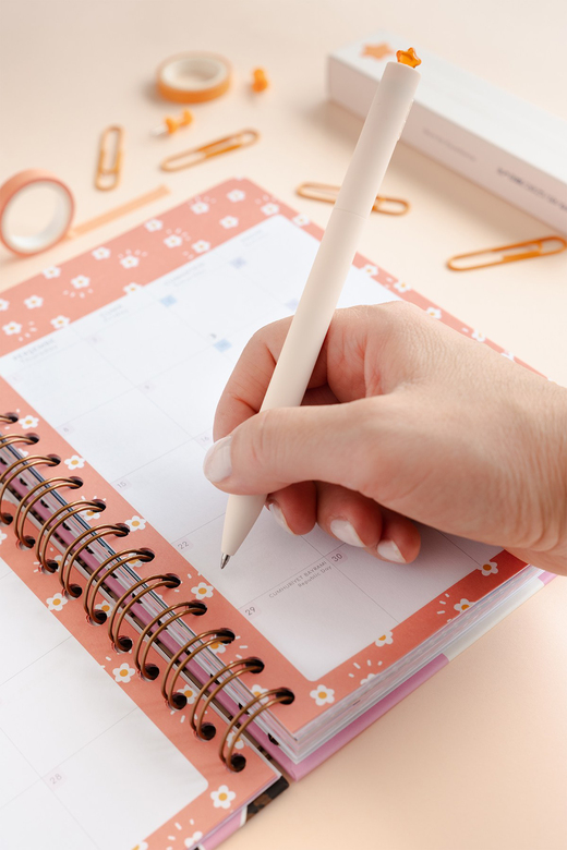 Kaco x Paperora FIRST Star 0.5 mm Roller Kalem Seti – 2 Adet Refill ile (Turuncu Gövde Siyah Mürekkep)