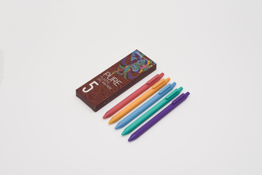 Kaco x Paperora Pure Classic 0.5 mm Renkli Jel Kalem Seti (5 Renk)
