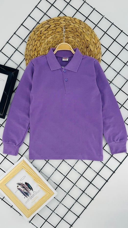 1211 Uzun Kol Unisex Yakalı Çocuk Lacost-LİLA
