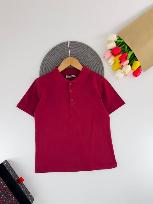 2375 Polo Yaka Unisex Çocuk Lacost-BORDO