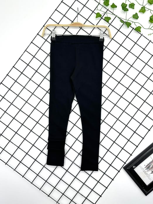 43101 Sade Kız Çocuk Mevsimlik Tayt-SİYAH