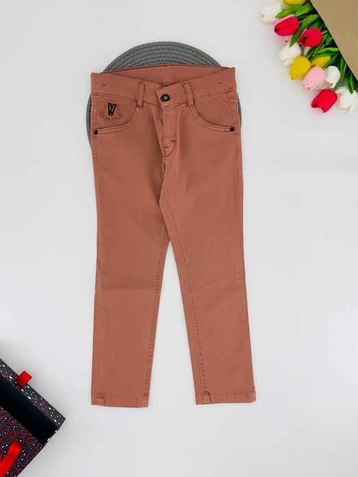 9400-11 Erkek Çocuk Garson Boy Renkli Keten Pantolon 2067-TARÇIN