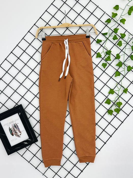 17807 Bel Lastikli Cepli Mevsimlik Unisex Tek Alt-KAHVE
