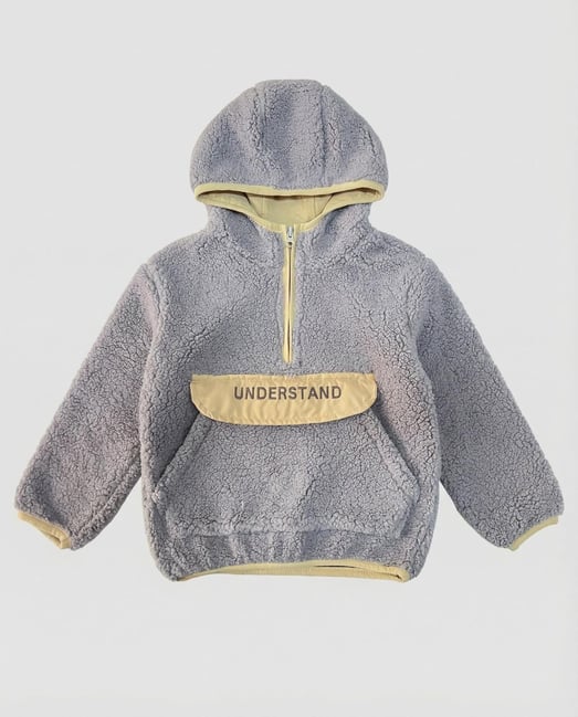 25600 Understan Yazılı Erkek Çocuk Polar Sweat-GRİ