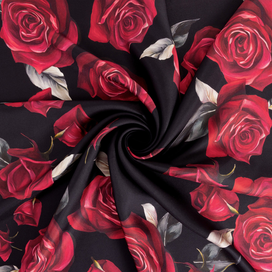 Rosalia Desen İpek Twill Eşarp