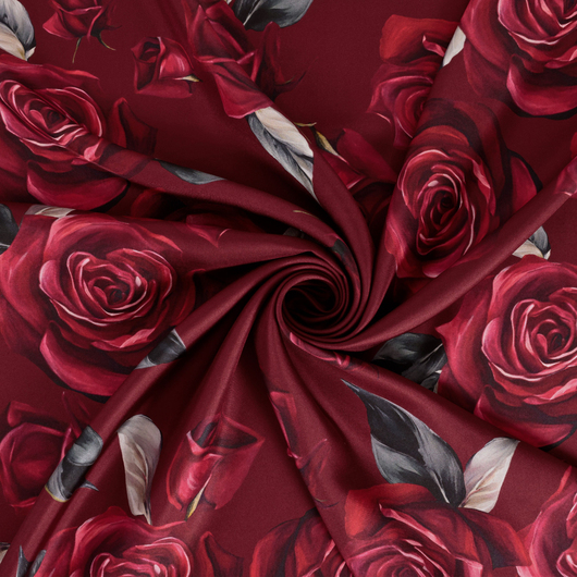 Rosalia Desen İpek Twill Eşarp