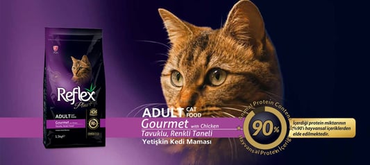 REFLEX PLUS TAVUK ETLİ RENKLİ TANELİ YETİŞKİN KEDİ MAMASI