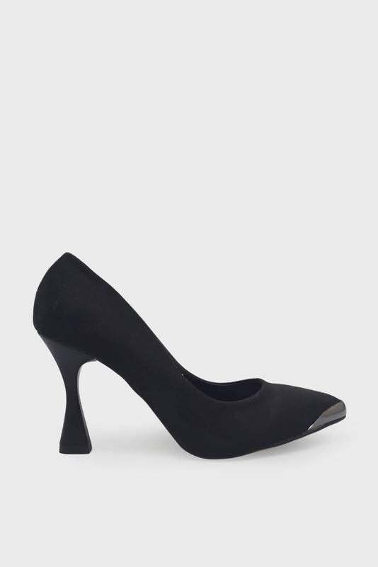 Kanuga Kadın Kadeh Topuk Stiletto Ayakkabı Süet Siyah LPA1302