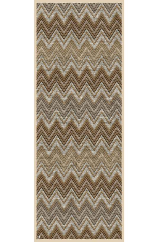 Zigzag Beige (%50 Yün %50 İpek)