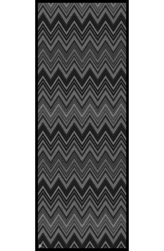 Zigzag Black (%50 Yün %50 İpek)