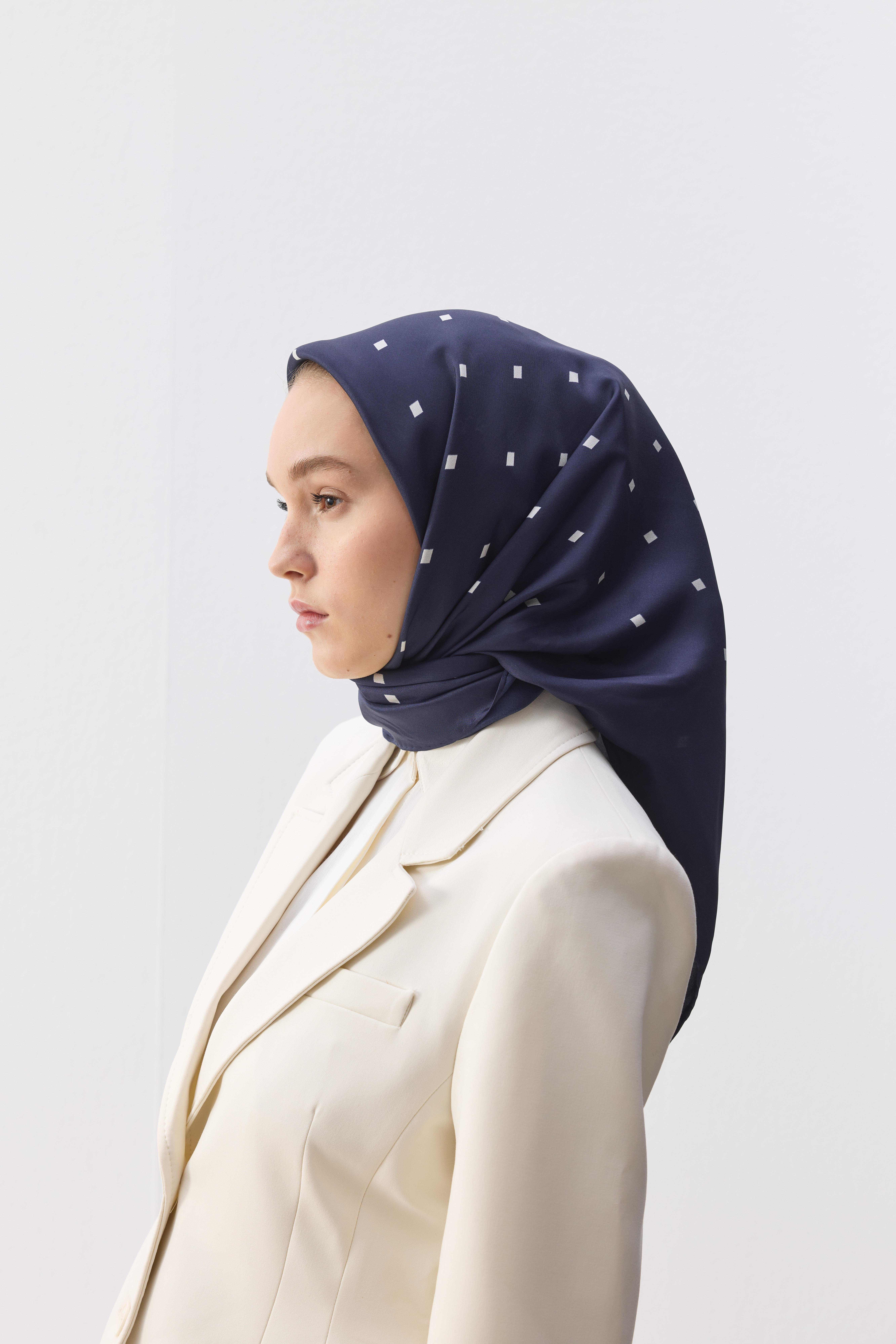 Navy Blue Silk