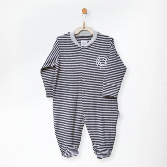 Andywawa Bebek Romper Bamboo Casual Patikli Tulum Gri AC27192