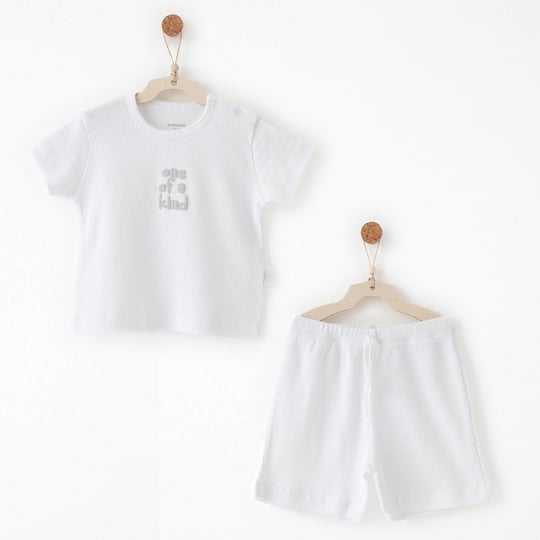 Andywawa Bebek Special Modal Alt Üst Takım Beyaz AC26769