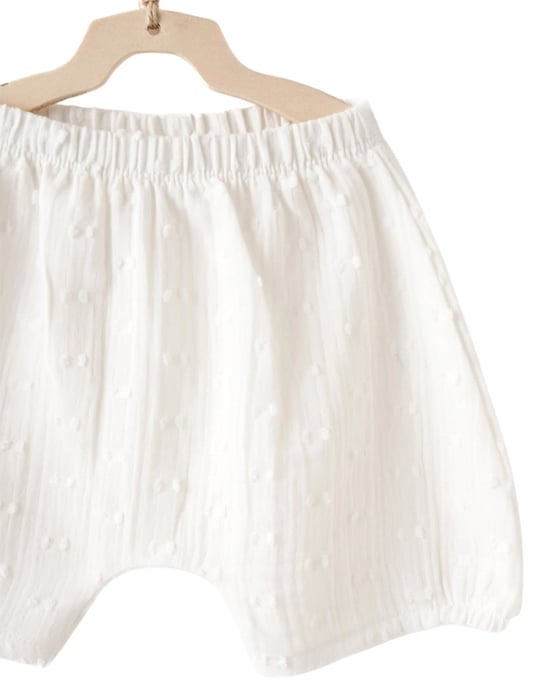 Andywawa Kız Bebek Baby Chic Bandanalı Alt Üst Takım Ekru AC26643