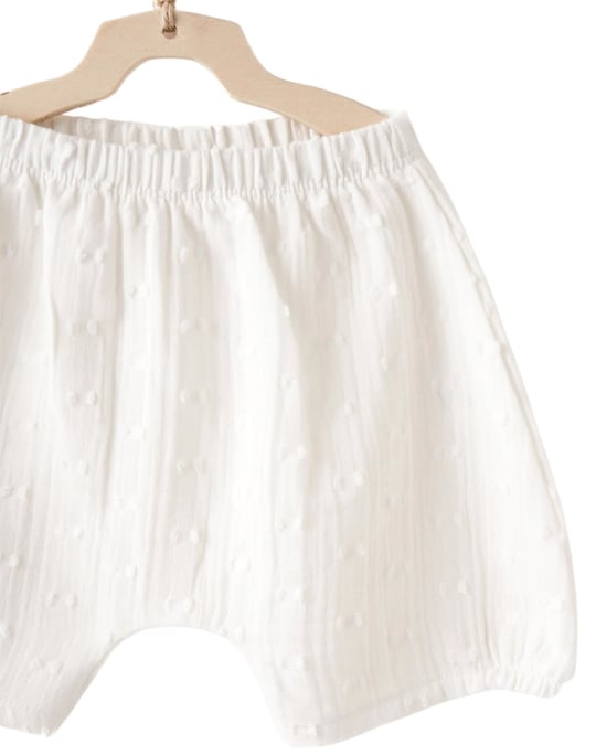 Andywawa Kız Bebek Baby Chic Bandanalı Alt Üst Takım Ekru AC26643