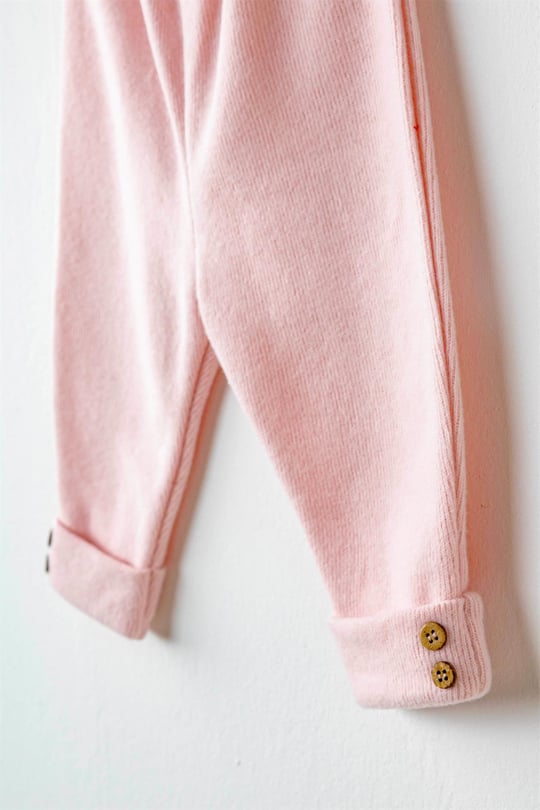 Andywawa Kız Bebek Casual Alt Üst Takım Pembe AC26218