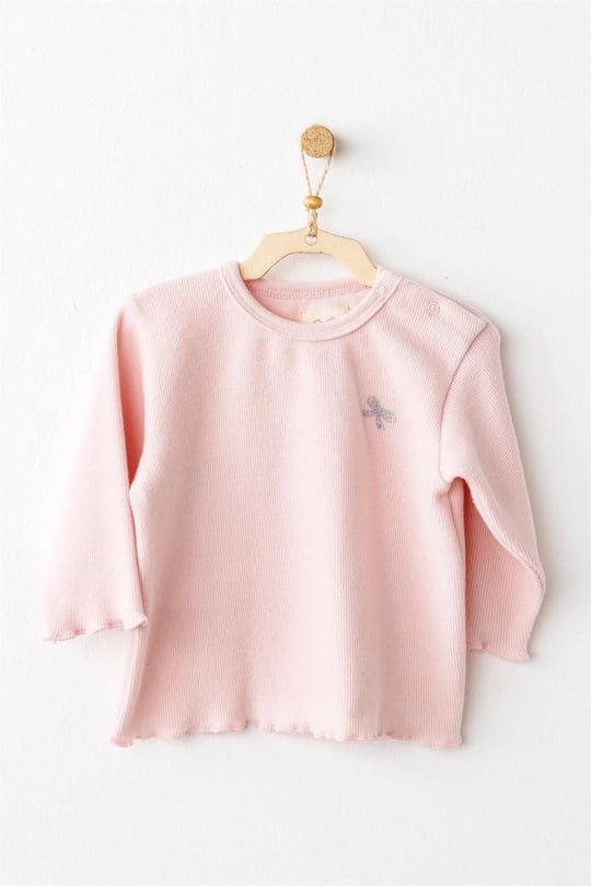 Andywawa Kız Bebek Casual Alt Üst Takım Pembe AC26218