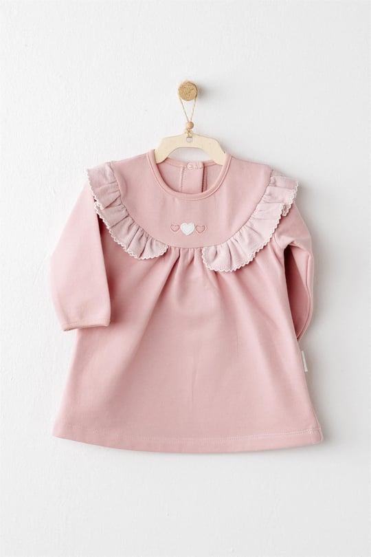 Andywawa Kız Bebek Mon Petit Amour Elbise Pembe AC26092