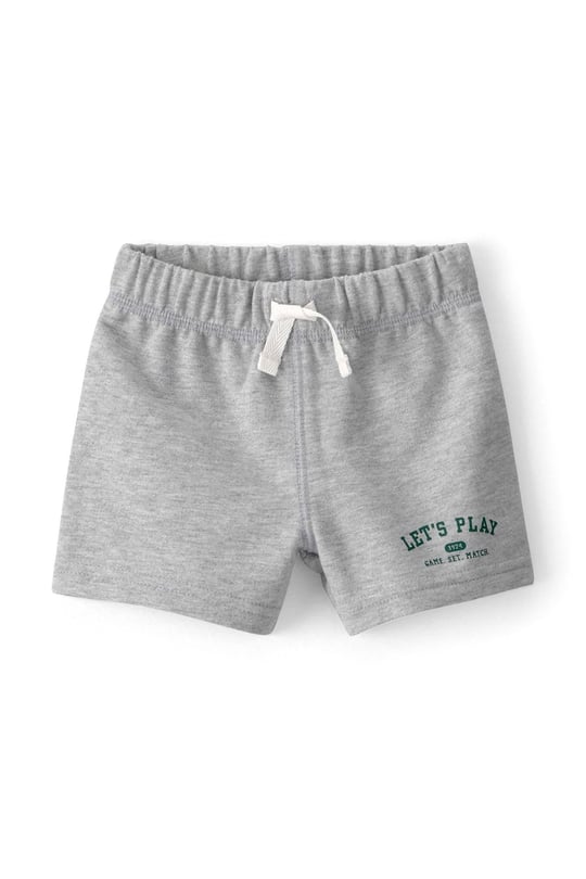 Carters Erkek Bebek 3lü Body Şort Takım Gri 1U533110