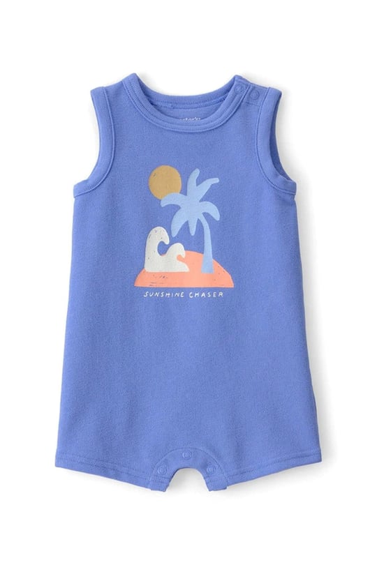 Carter's Erkek Bebek Layette Kısa Tulum Mavi 1U608710
