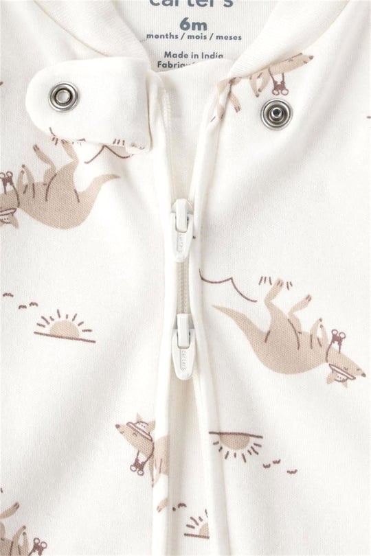 Carters Erkek Bebek Patikli Uyku Tulumu Krem 1U662010